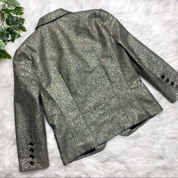 Diane Von Furstenburg Metallic Blazer - Picture 5 of 8